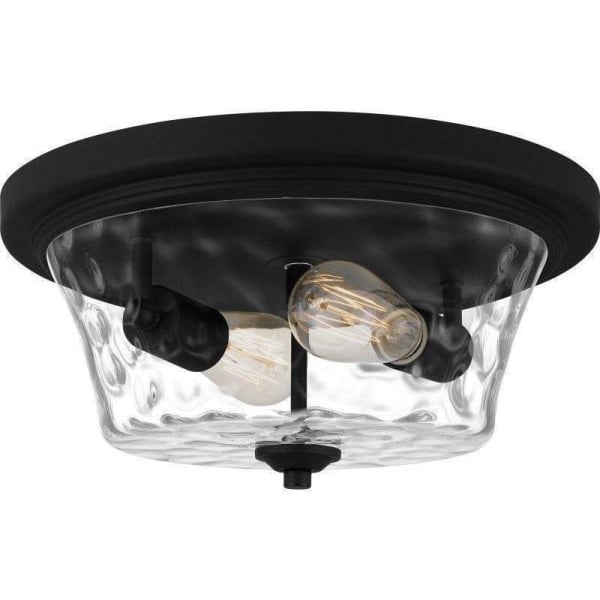 QUOIZEL Quoizel ACA1614MBK Acacia 2-light flush mount 120 total watts