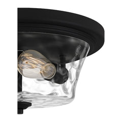 QUOIZEL Quoizel ACA1614MBK Acacia 2-light flush mount 120 total watts