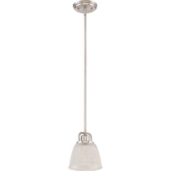 QUOIZEL Quoizel DBN1506BN Dublin Stained Glass Bell Mini Outdoor Hanging Pendant Light 100W 5-in Canopy