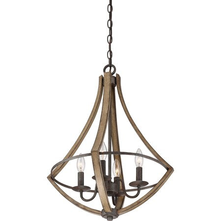 QUOIZEL Quoizel SHR2818RK Shire Chandelier 60w 18.25 inch