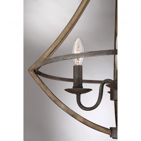 QUOIZEL Quoizel SHR2818RK Shire Chandelier 60w 18.25 inch