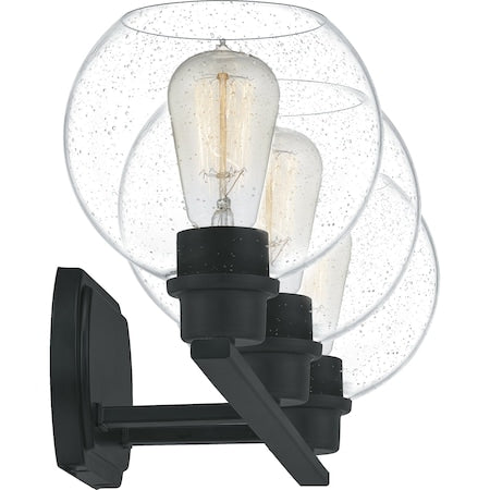 QUOIZEL Quoizel PRUS8626MBK Pruitt vanity light 100w 26.25 inch