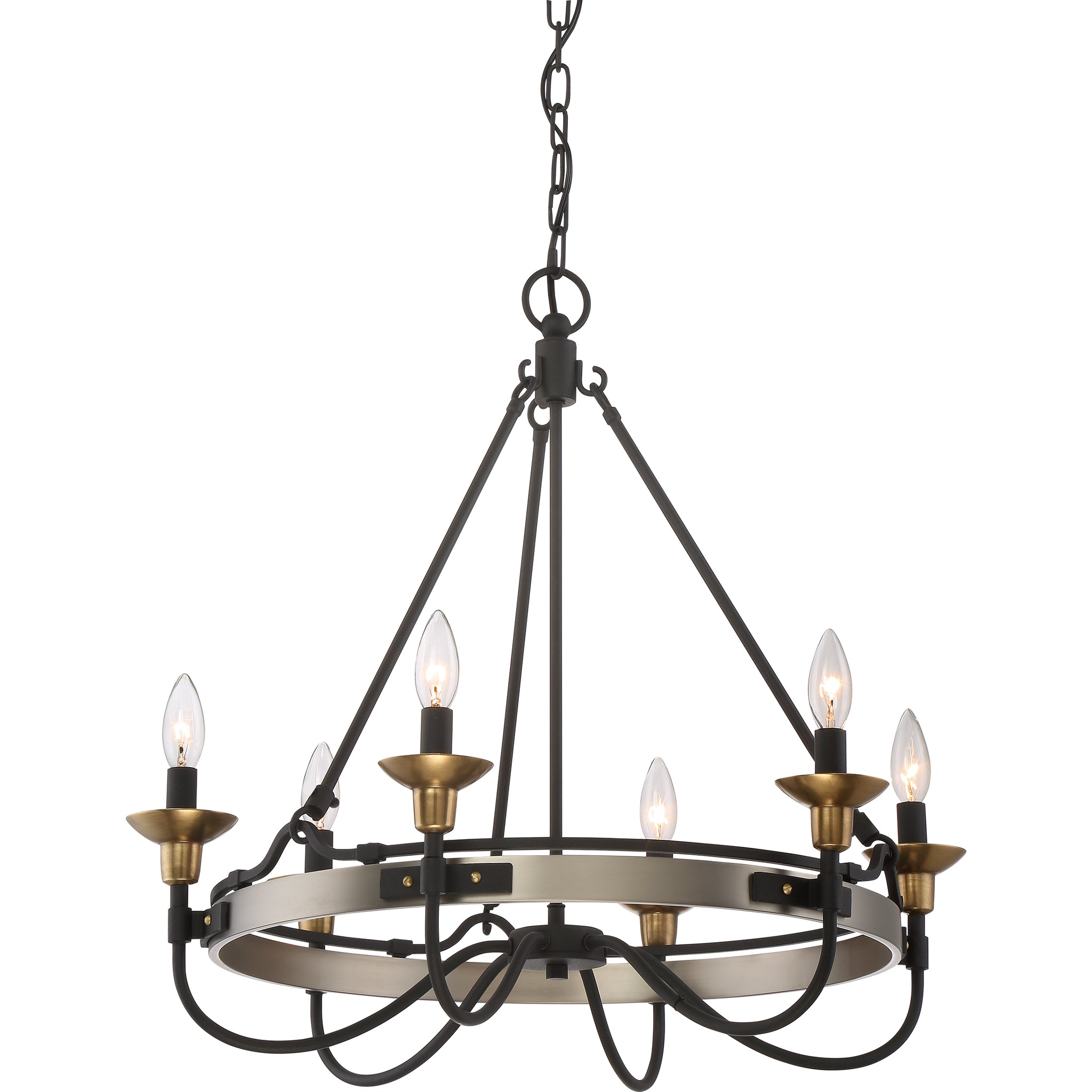 QUOIZEL Quoizel CTH5006AN Castle Hill Chandelier 60 Watt
