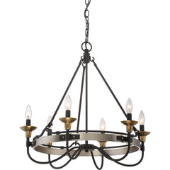 QUOIZEL Quoizel CTH5006AN Castle Hill Chandelier 60 Watt