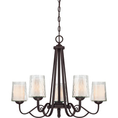 QUOIZEL Quoizel ADS5005DC Adonis Double Shade Chandelier 300 watts 22h x 26w