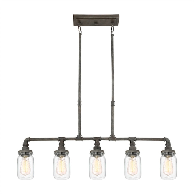 QUOIZEL Quoizel SQR538RK Squire Linear Chandelier 100 Watts 38 inch 5 Light