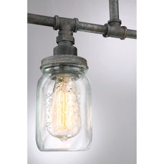 QUOIZEL Quoizel SQR538RK Squire Linear Chandelier 100 Watts 38 inch 5 Light