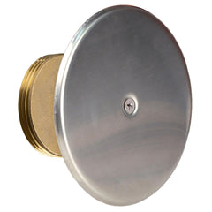 SIOUX CHIEF Sioux Chief 873-48 Kit 8in Stainless Steel Cleanout Cover - 4in Brass Plug - Screw