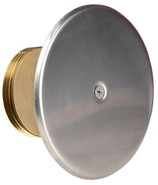 SIOUX CHIEF Sioux Chief 873-48 Kit 8in Stainless Steel Cleanout Cover - 4in Brass Plug - Screw