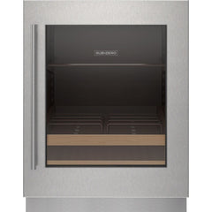 SUB-ZERO Sub-Zero 9029179 stainless steel glass door panel - tubular handle, right hinge 24 in.
