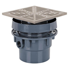 SIOUX CHIEF Sioux Chief 832-35PSQ FinishLine Floor Drain Assembly 3 x 4 in. Hub 5-7/8 in. Square
