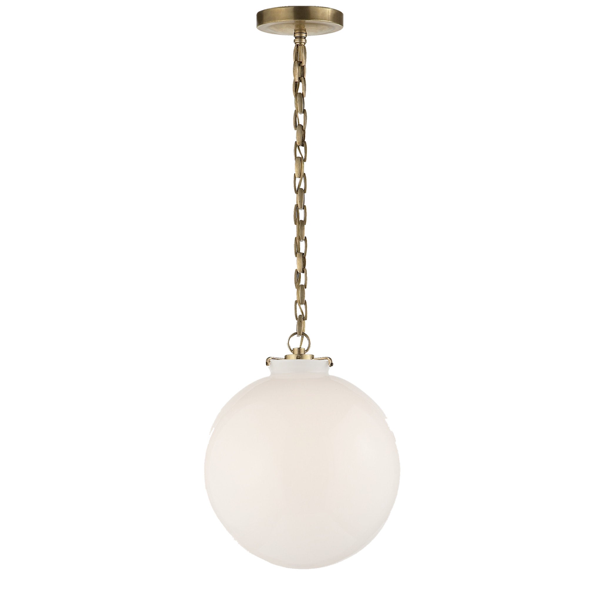 VISUAL COMFORT Visual Comfort TOB 5226HAB/G4-WG Katie Globe Pendant 75W 12 inchesW x 14 inchesH