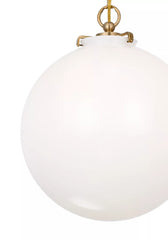 VISUAL COMFORT Visual Comfort TOB 5226HAB/G4-WG Katie Globe Pendant 75W 12 inchesW x 14 inchesH