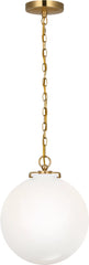 VISUAL COMFORT Visual Comfort TOB 5226HAB/G4-WG Katie Globe Pendant 75W 12 inchesW x 14 inchesH
