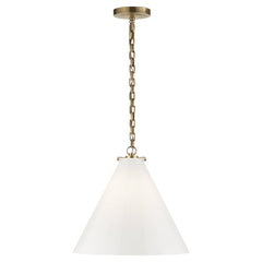 VISUAL COMFORT Visual Comfort TOB 5226HAB/G6-WG Katie Conical Pendant 75W 15.75 inchesW x 14.75 inchesH