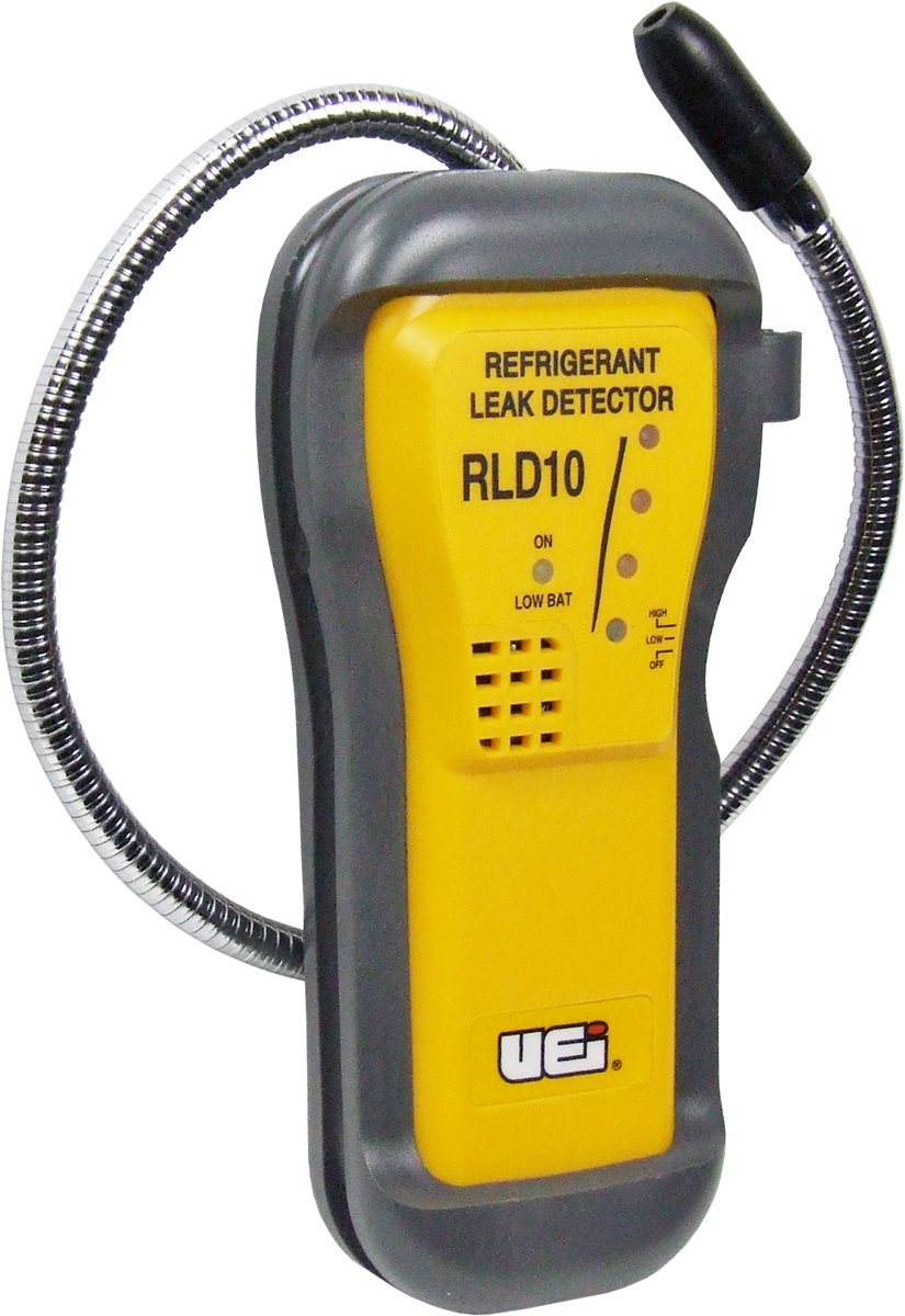 UEI TEST INSTRUMENTS Uei RLD10 refrigerant leak detector 9V 18 1/2-inch gooseneck 0.5 oz/yr sensitivity