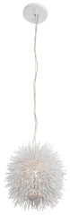 VARALUZ Varaluz 169M01WH Urchin Contemporary Mini Pendant Light Fixture 100W 1 Light 9 inch