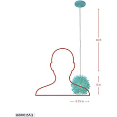 VARALUZ Varaluz 169M01SAQ Urchin 1 Light 6.25 inch Mini Pendant Ceiling Light 7W