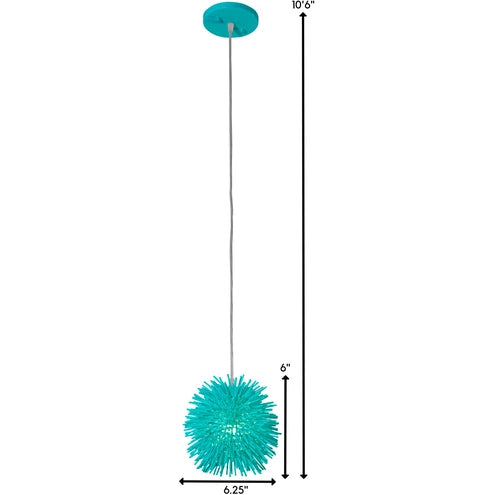 VARALUZ Varaluz 169M01SAQ Urchin 1 Light 6.25 inch Mini Pendant Ceiling Light 7W