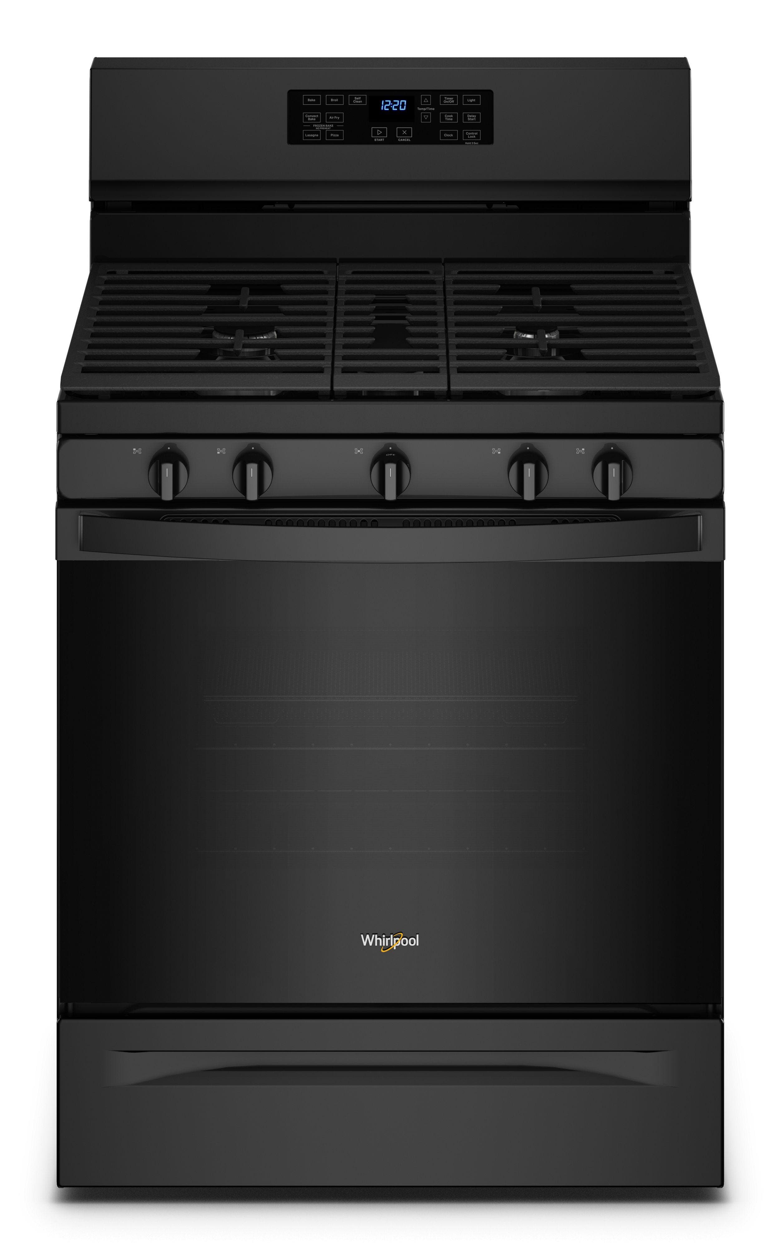 WHIRLPOOL Whirlpool WFG550S0LB Gas 5-in-1 Air Fry Oven 5.0 Cu. Ft.