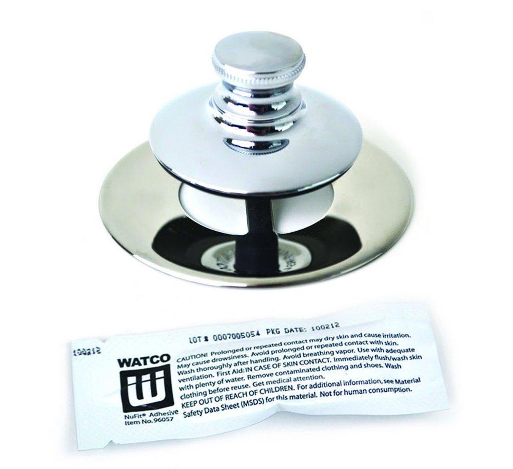 WATCO Watco 48750-PP-CP NuFit 2-7/8 in. Plastic, Stainless Steel Push Pull Drain