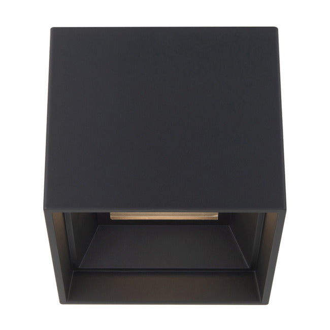 WAC LIGHTING Wac Lighting FM-W47206-30-BK Downtown Square Outdoor Ceiling Mount 11.9W 5 Inch