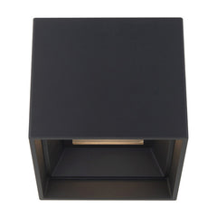 WAC LIGHTING Wac Lighting FM-W47206-30-BK Downtown Square Outdoor Ceiling Mount 11.9W 5 Inch