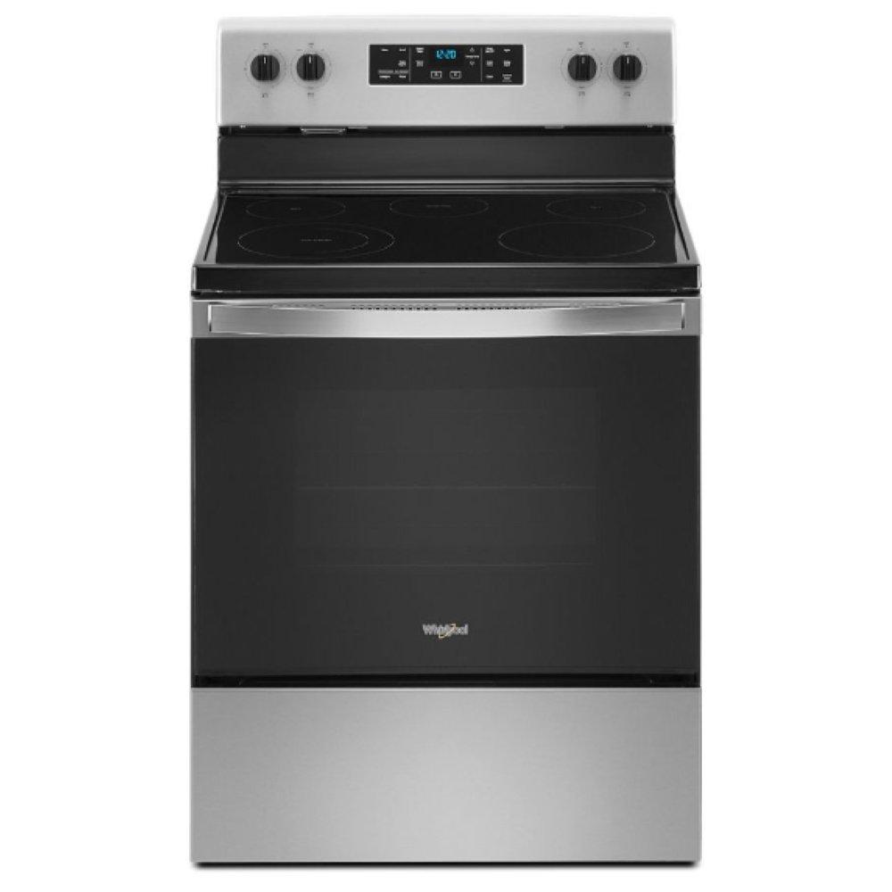 WHIRLPOOL Whirlpool WFE505W0JZ 29-7/8 in. electric 5-burner smoothtop freestanding range 8000W 5.3 cu. ft.