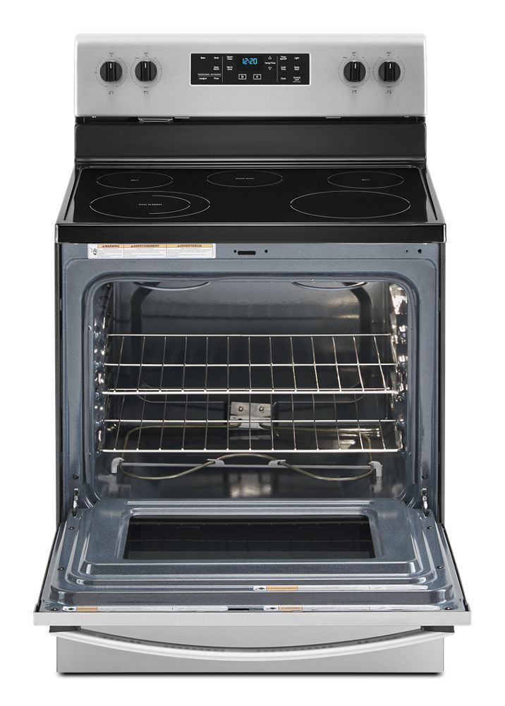 WHIRLPOOL Whirlpool WFE505W0JZ 29-7/8 in. electric 5-burner smoothtop freestanding range 8000W 5.3 cu. ft.
