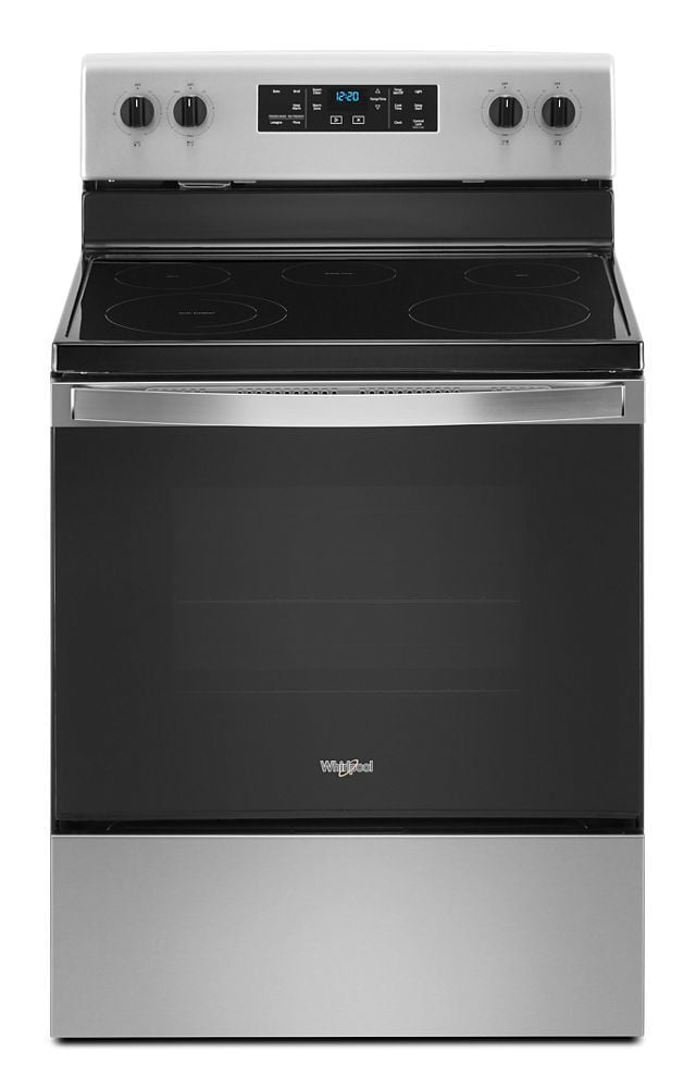 WHIRLPOOL Whirlpool WFE505W0JZ 29-7/8 in. electric 5-burner smoothtop freestanding range 8000W 5.3 cu. ft.