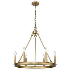 Z-LITE Z-Lite 482R-6OBR Six-Light Chandelier 6 x 60W 25.0 Inch Width 24.0 Inch Height