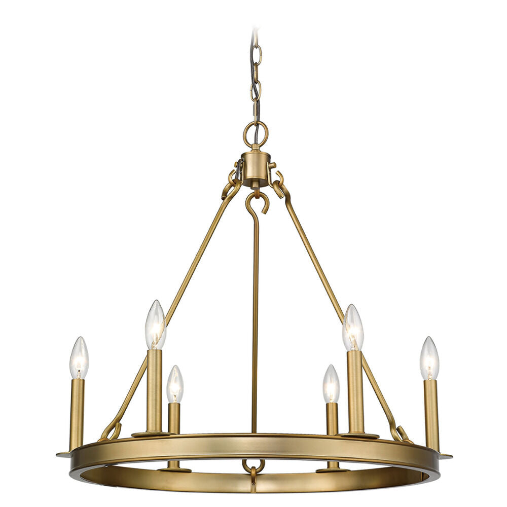 Z-LITE Z-Lite 482R-6OBR Six-Light Chandelier 6 x 60W 25.0 Inch Width 24.0 Inch Height