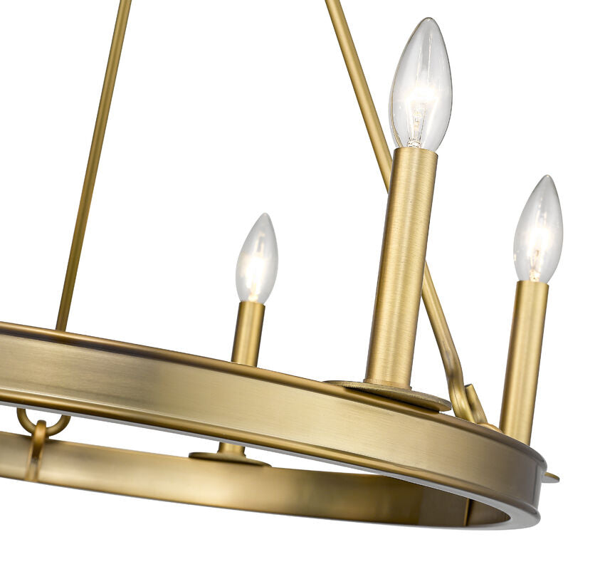Z-LITE Z-Lite 482R-6OBR Six-Light Chandelier 6 x 60W 25.0 Inch Width 24.0 Inch Height