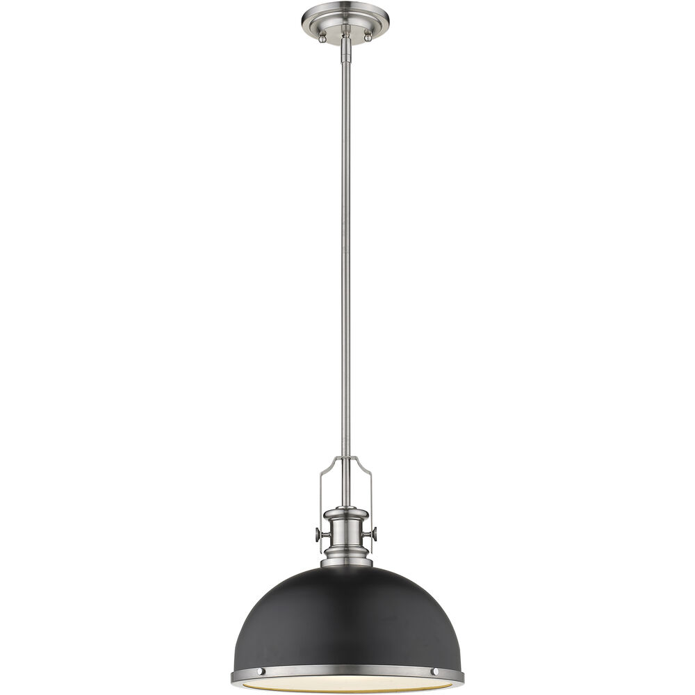 Z-LITE Z-Lite 725P12-MB+BN Melange 1 Light Pendant 100W 13.25 inch