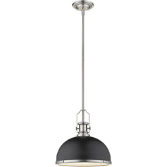 Z-LITE Z-Lite 725P12-MB+BN Melange 1 Light Pendant 100W 13.25 inch