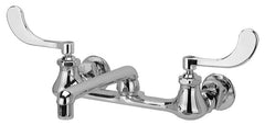 ZURN Zurn Z842F4-XL Sink Faucet with 6-inch Cast Spout Wall-Mount 2.2 GPM 4in Wrist Blade Handles