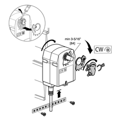 BELIMO Belimo TFX24-MFT direct coupled actuator 24 VAC 22 in-lb