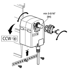BELIMO Belimo TFX24-MFT direct coupled actuator 24 VAC 22 in-lb
