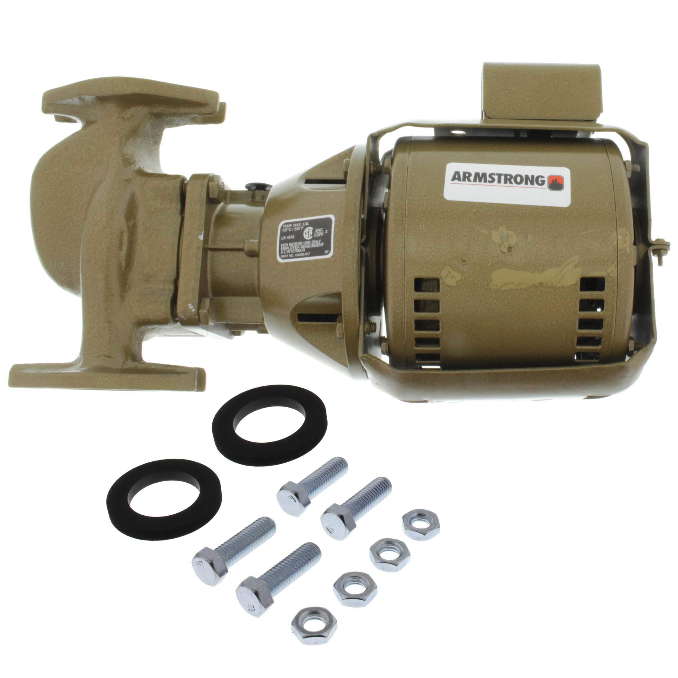 ARMSTRONG PUMPS Armstrong Pumps 174031MF-043 S-25 AB Bronze In-Line Pump 1/12 HP Without Flanges