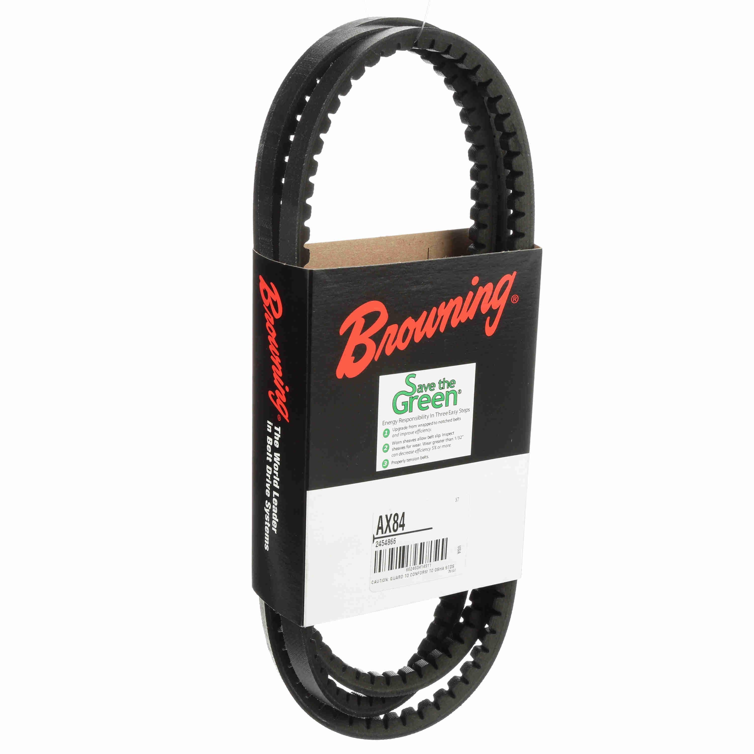 BROWNING Browning 2454866 Gripnotch Belt AX Belt Section 85.3 Pitch Length