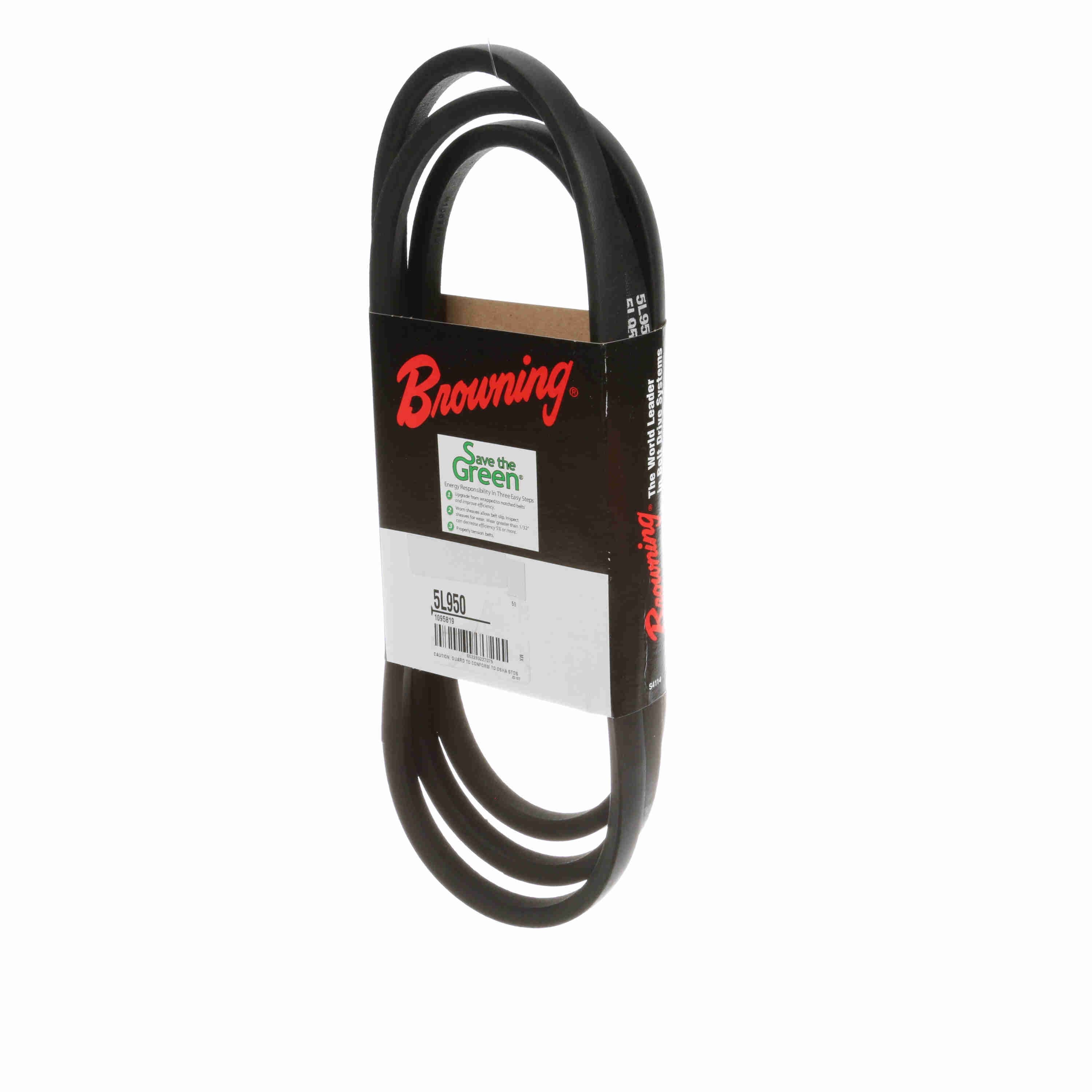 BROWNING Browning 1095819 5l950 v-belt 95 in outside length 5l section size