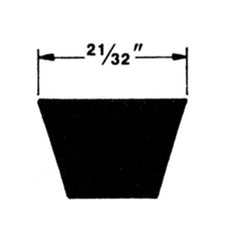 BROWNING Browning 1095348 L belt section FHP belt 46.8 pitch 48 in outside length 5L section 21/32 top width