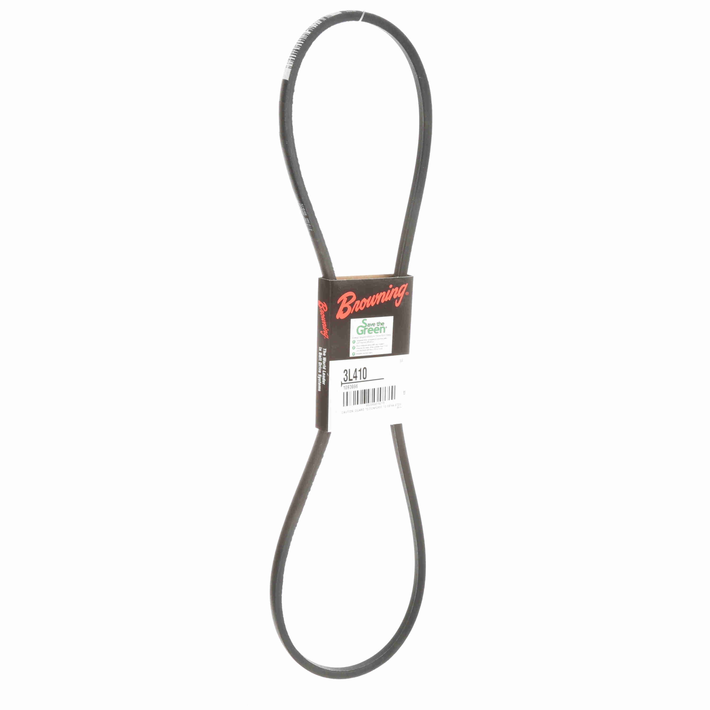 BROWNING Browning 1093996 FHP V-Belts 3L Section, 41 inch Outside Length