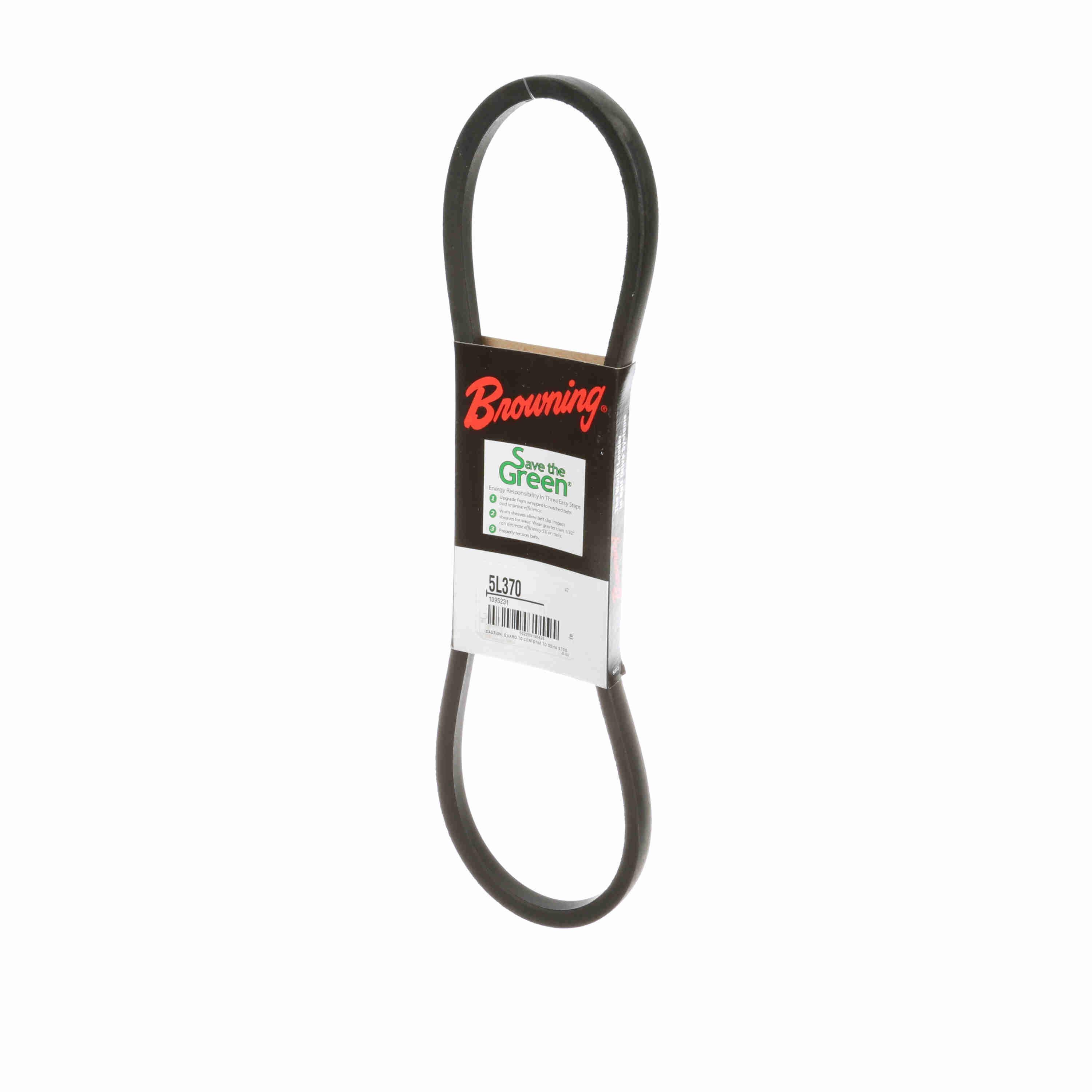 BROWNING Browning 1095231 L belt section 35.8 pitch FHP belt 37 in 5L370