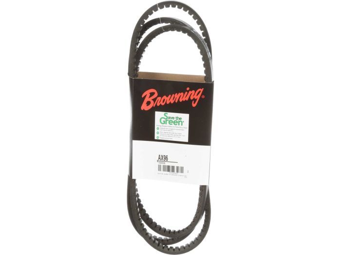BROWNING Browning 1089598 V-Belt Notched Cogged AX Section 98 1/5 in OAL 1/2 in W 5/16 in THK