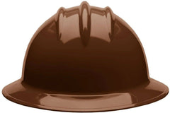 BULLARD Bullard 33CBR HDPE Full Brim Hard Hat With Ratchet/6 Point Ratchet Suspension
