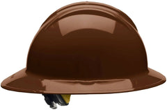 BULLARD Bullard 33CBR HDPE Full Brim Hard Hat With Ratchet/6 Point Ratchet Suspension