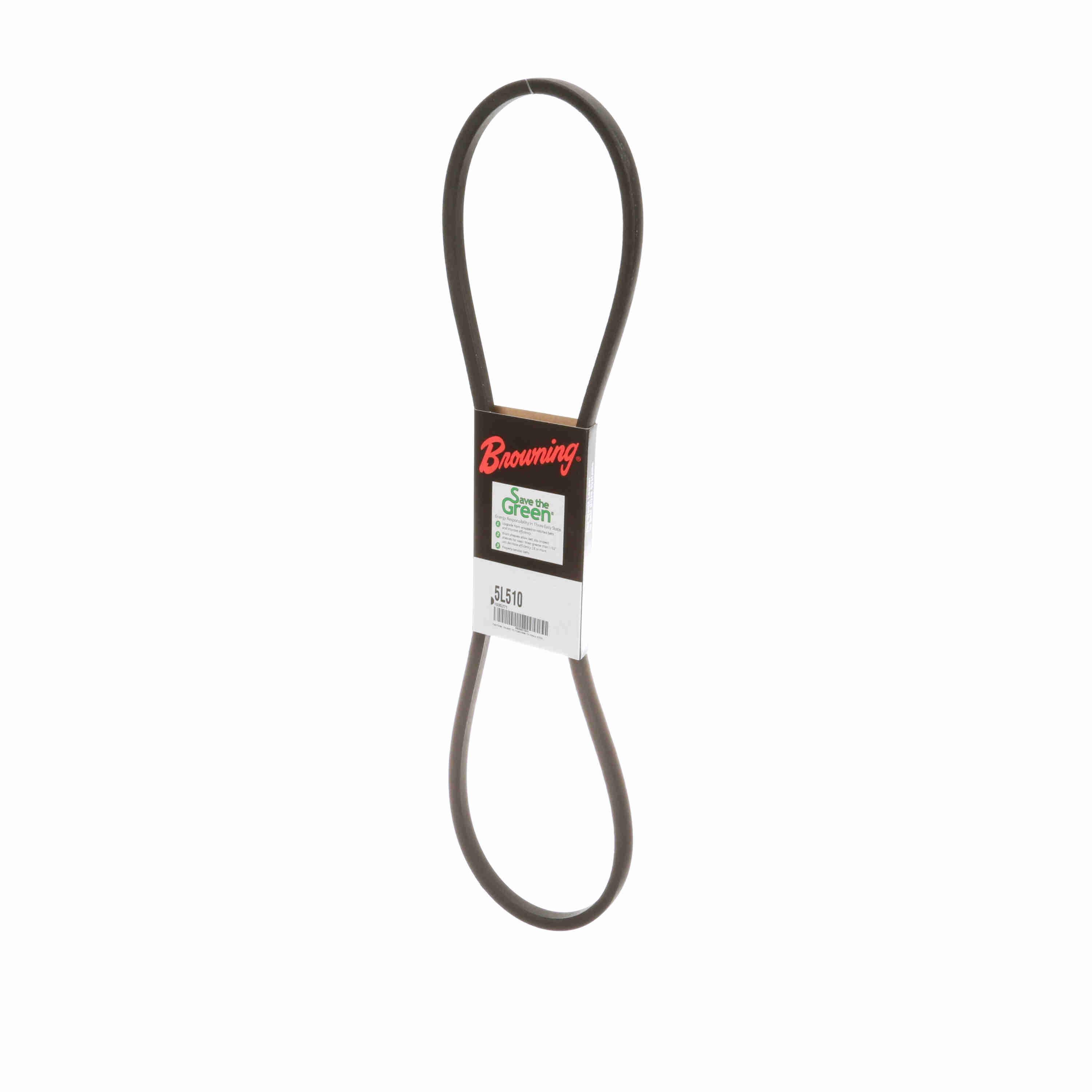 BROWNING Browning 1095371 V-Belt 5L Section, 21/32 in Top, 51 in Length