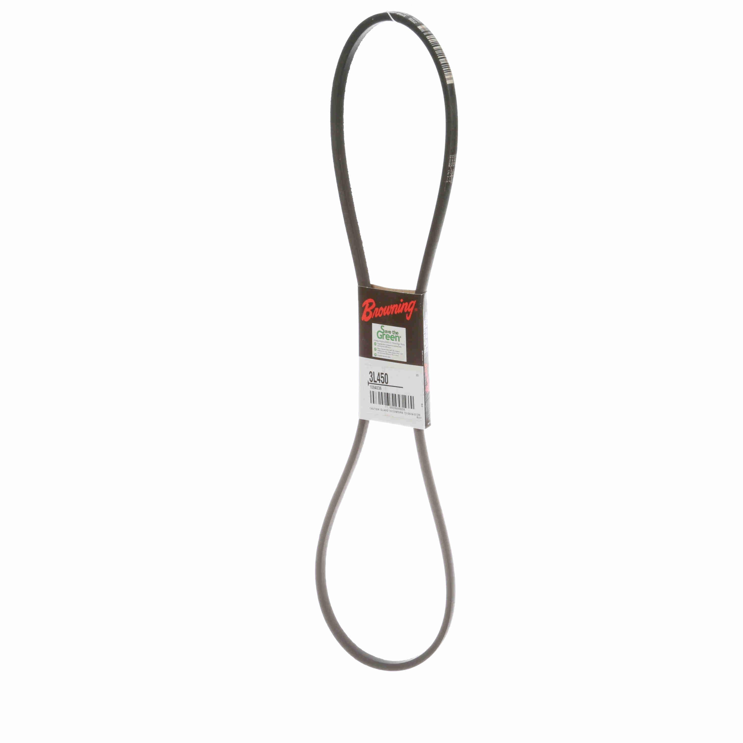 BROWNING Browning 1094036 3L450 FHP V-Belts L belt section 44.3 pitch 45 in outside length