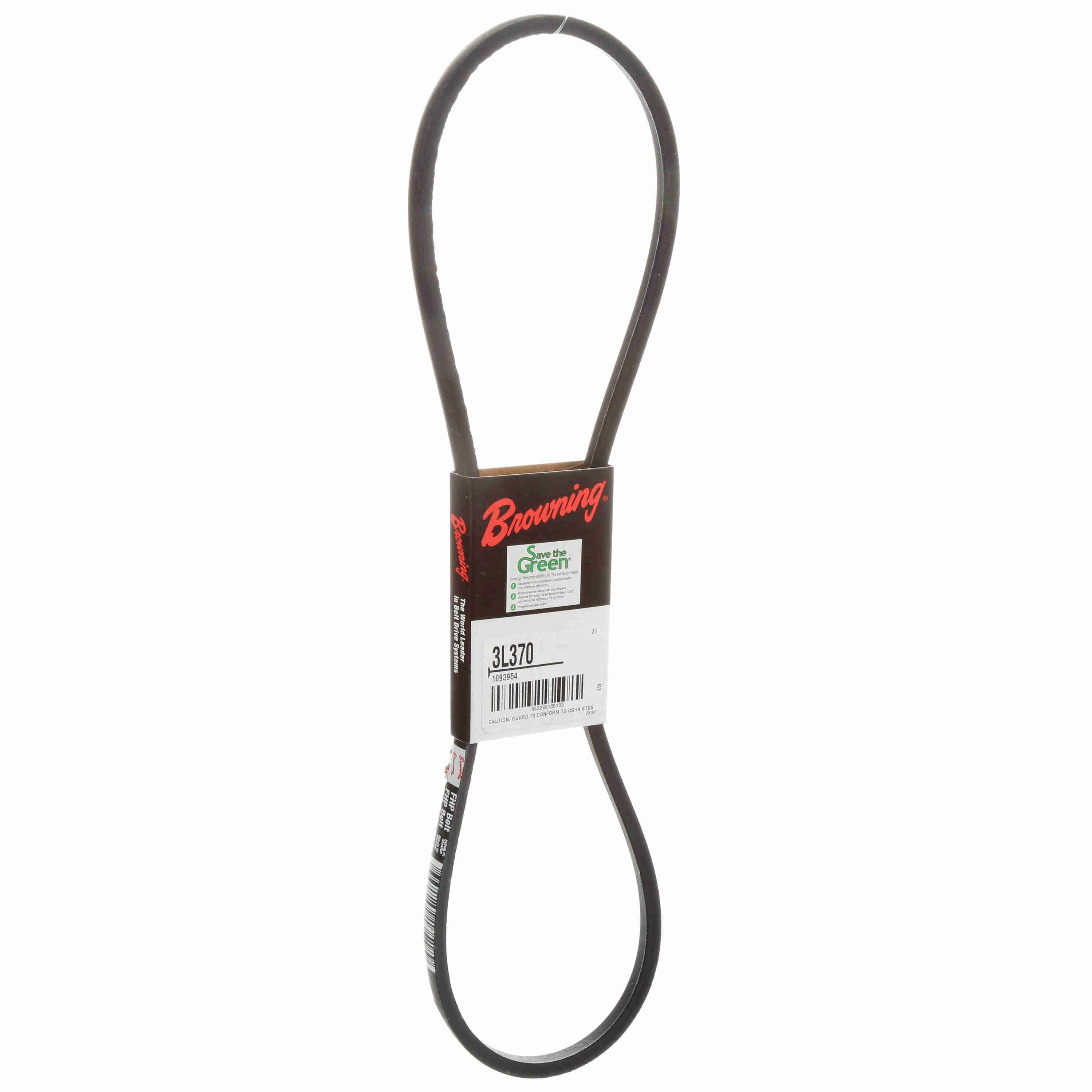 BROWNING Browning 1093954 V-belt 3L370 FHP